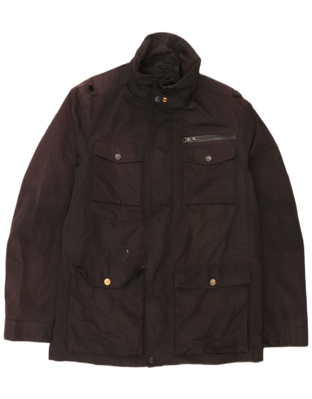 Marks & Spencer Chaqueta utilitaria para hombre UK 38 Mediana Negro Poliéster