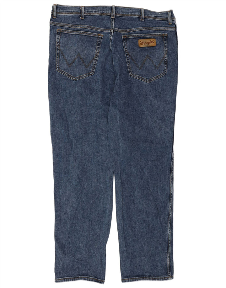 WRANGLER Vaqueros rectos Texas para hombre W42 L32 Algodón azul