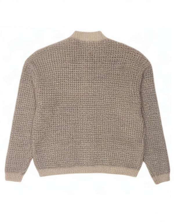 Marks & Spencer Suéter tipo cárdigan extragrande para mujer UK 46 Grande gris moteado