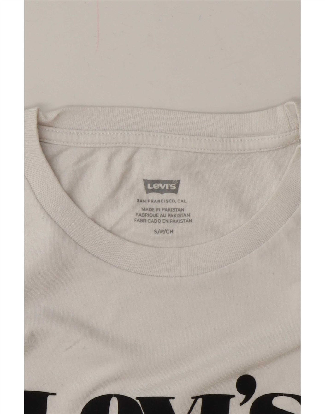 Levi's Camiseta con gráfico extragrande para mujer UK 10 Small White