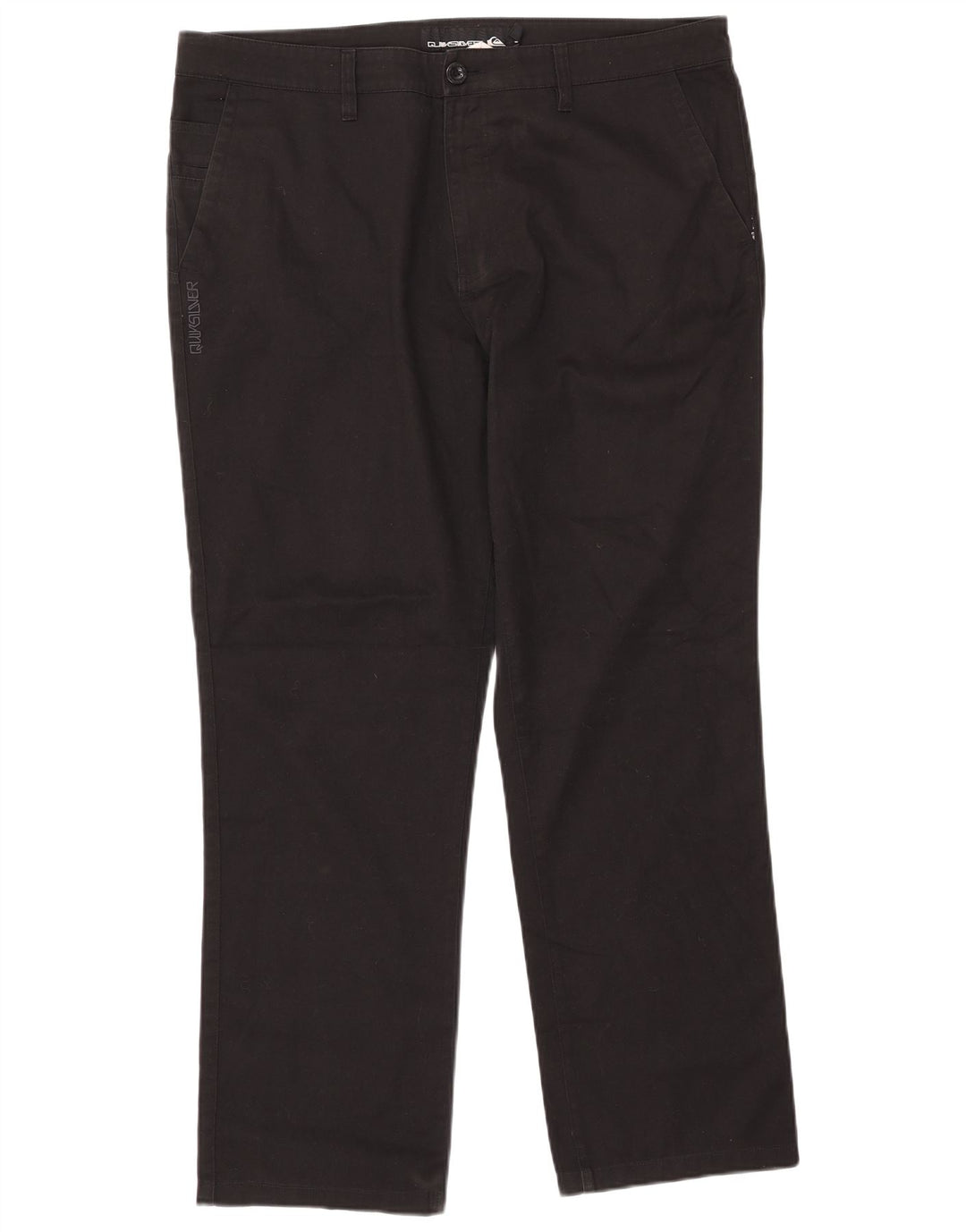 Pantalón chino recto QUIKSILVER para hombre W38 L31 Poliéster negro