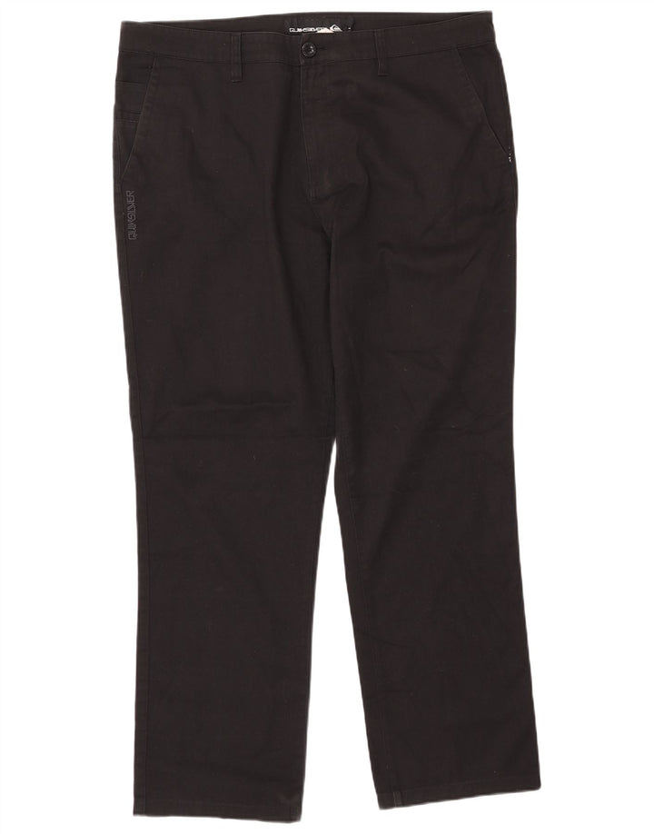 Pantalón chino recto QUIKSILVER para hombre W38 L31 Poliéster negro