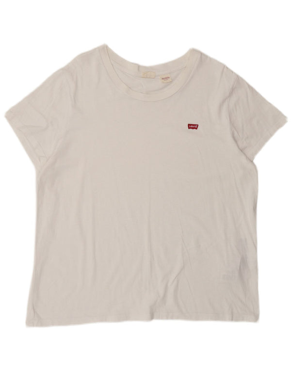 Levi's Camiseta Mujer Top UK 40 XL Algodón Blanco