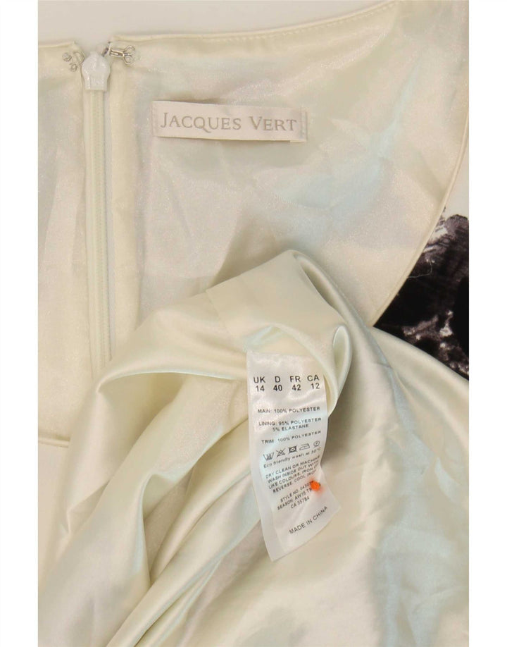 Jacques Vert Vestido tubo para mujer UK 44 Poliéster floral blanco grande