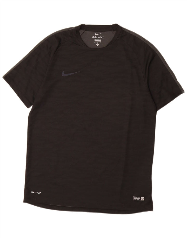 Nike - Camiseta Dri Fit para hombre, talla grande, poliéster negro