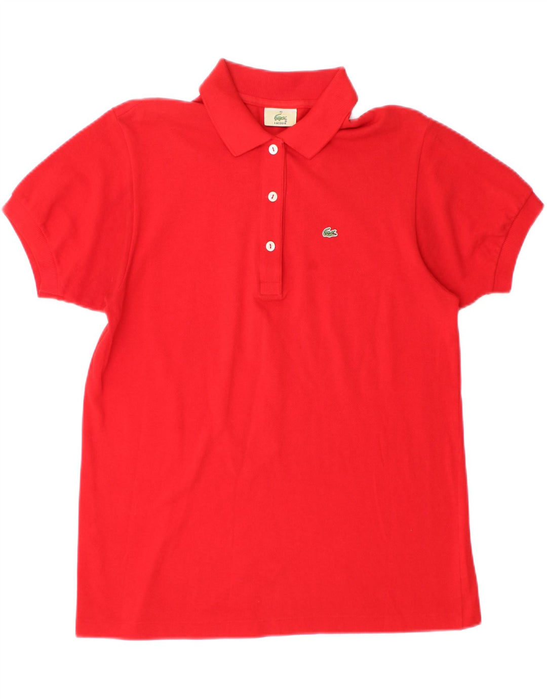 Polo Lacoste Mujer Talla 40 Mediano Rojo Algodón