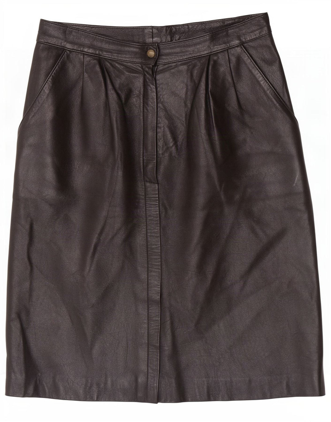 Falda de cuero para mujer Maxime IT 42 Medium W26 Negro