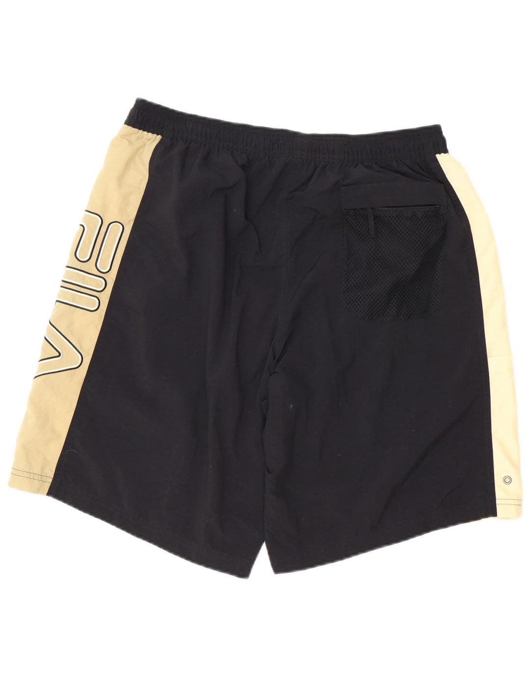 FILA Bañador gráfico para hombre XL Poliéster color block negro