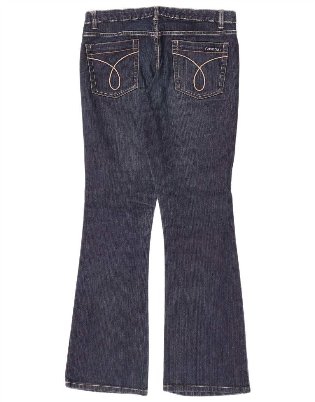 Calvin Klein Jeans acampanados para mujer US 8 Medium W30 L31 Azul marino Algodón