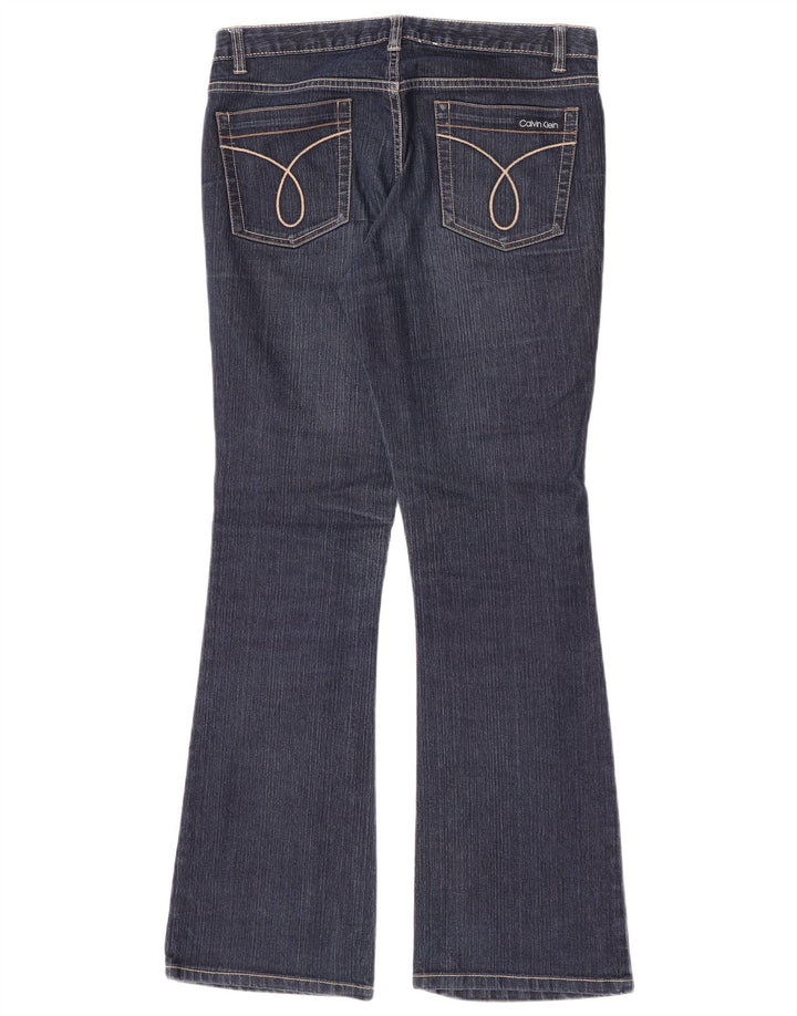 Calvin Klein Jeans acampanados para mujer US 8 Medium W30 L31 Azul marino Algodón