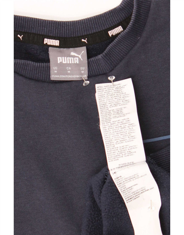 Sudadera Puma Hombre Jumper Medium Azul Marino Algodón