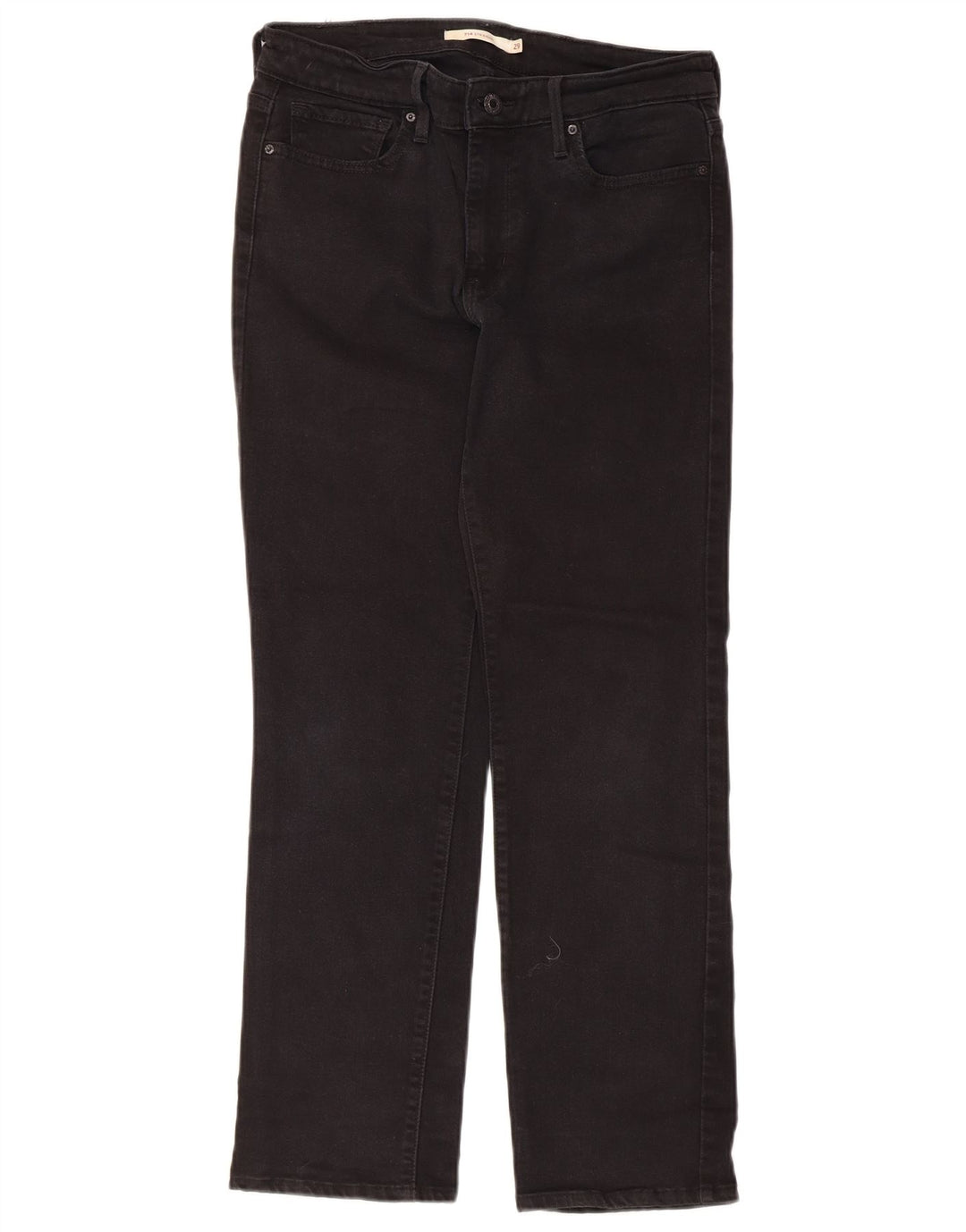 Levi's Vaqueros Rectos 714 Para Mujer W29 L30 Algodón Negro