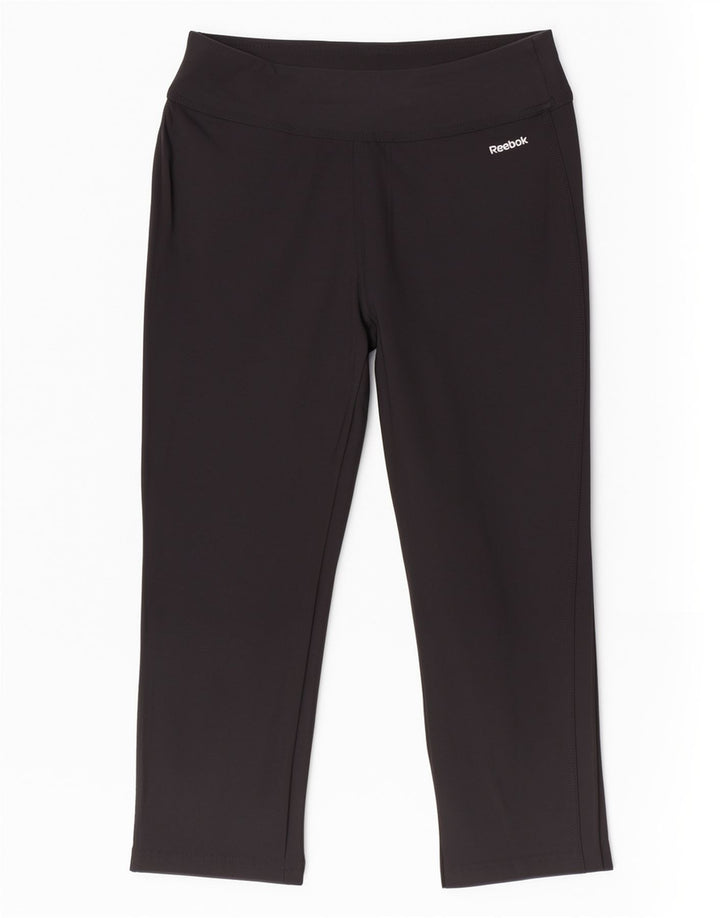 Reebok Pantalones Capri para Mujer UK 12 Medium Negro