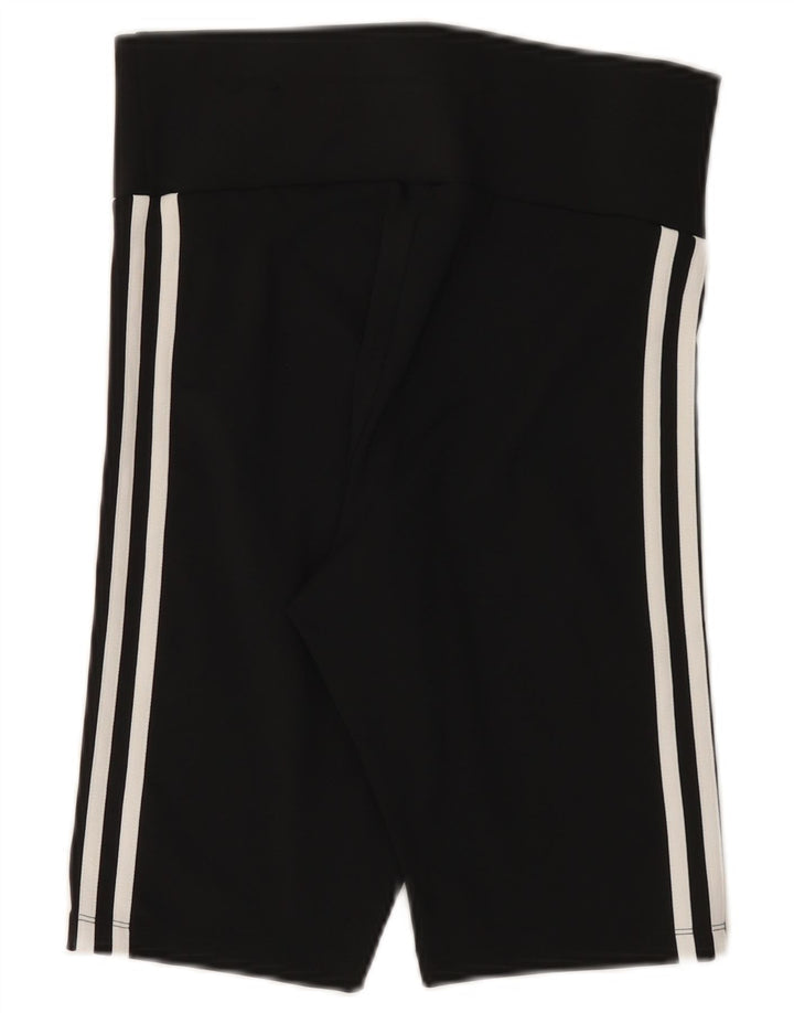 ADIDAS Pantalones cortos deportivos para mujer UK 12 Mediano Negro Poliéster