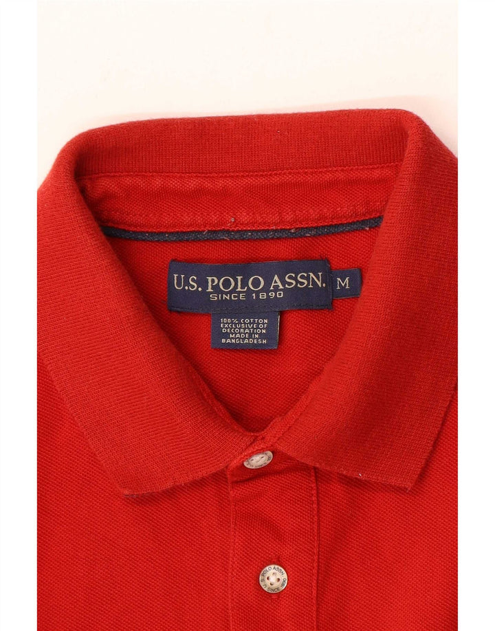 Asociación de Polo de EE. UU. Polo Hombre Algodón Rojo Medio