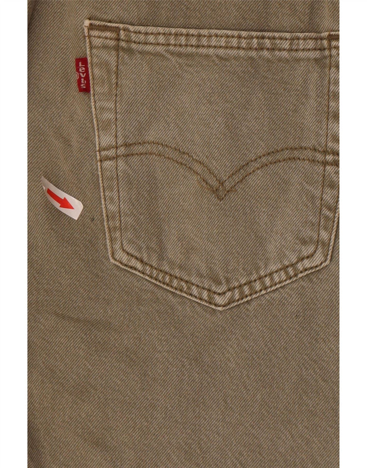Levi's Mens 501 Denim Shorts W28 Pequeño Algodón Caqui