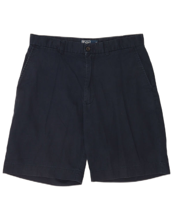 Polo Ralph Lauren Pantalones cortos chinos para hombre W32 Algodón azul marino mediano