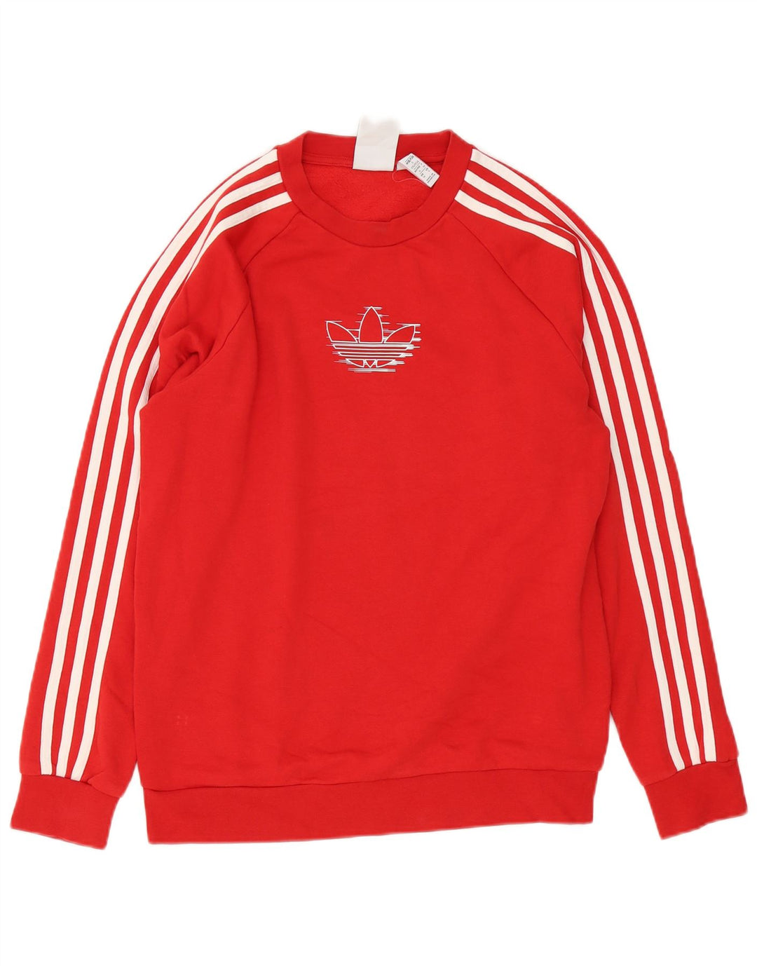 Adidas Hombre Sudadera Gráfica Jersey Pequeño Algodón Rojo
