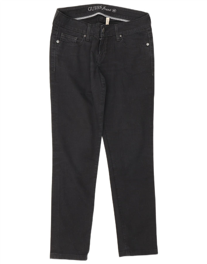 GUESS Vaqueros ajustados Starlet para mujer W28 L28 Negro