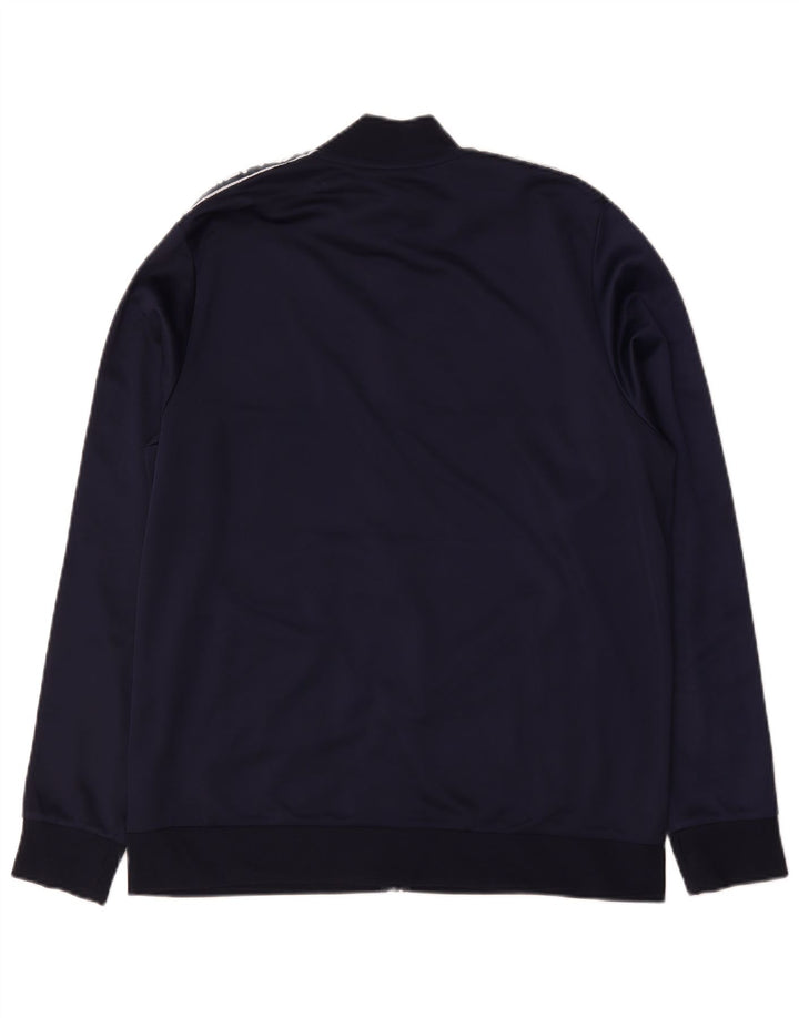 Fila Mens Graphic Chándal Top Chaqueta Grande Azul Marino Colorblock