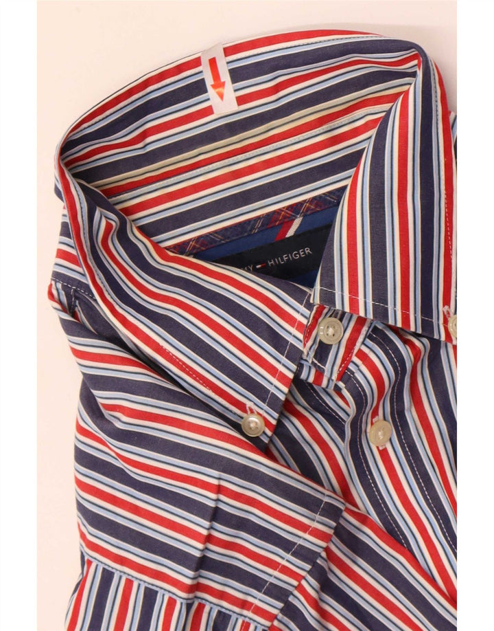 Camisa Tommy Hilfiger Hombre Mediana Algodón A Rayas Multicolor