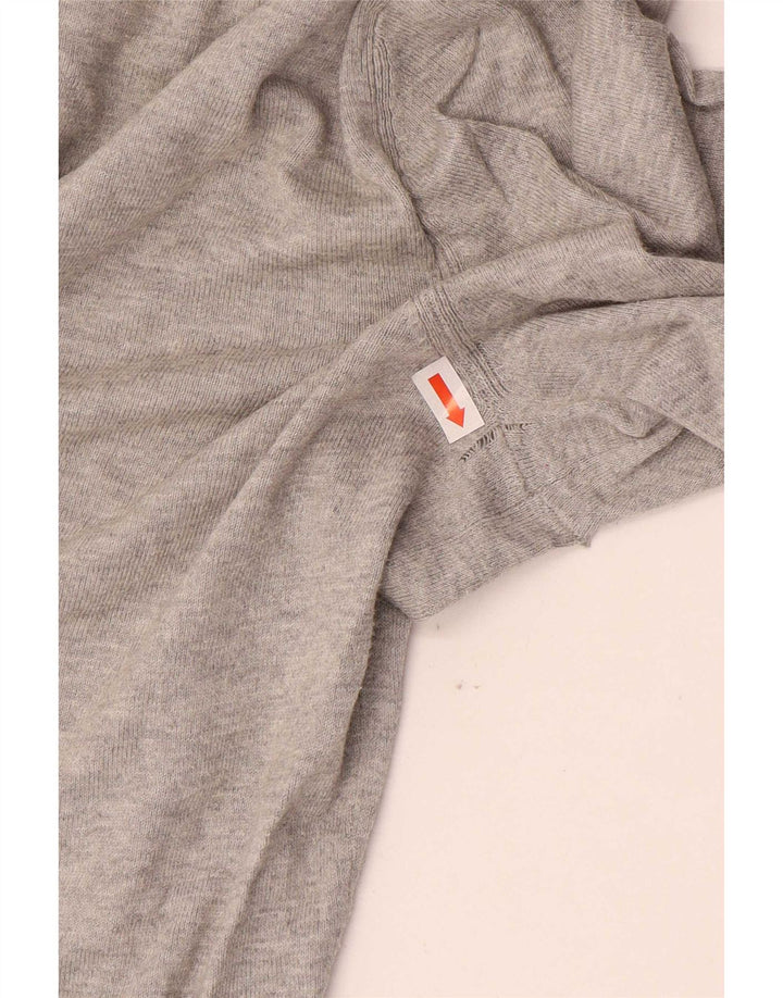 Massimo Dutti Hombre Jersey Cuello Pico Small Algodón Moteado Gris