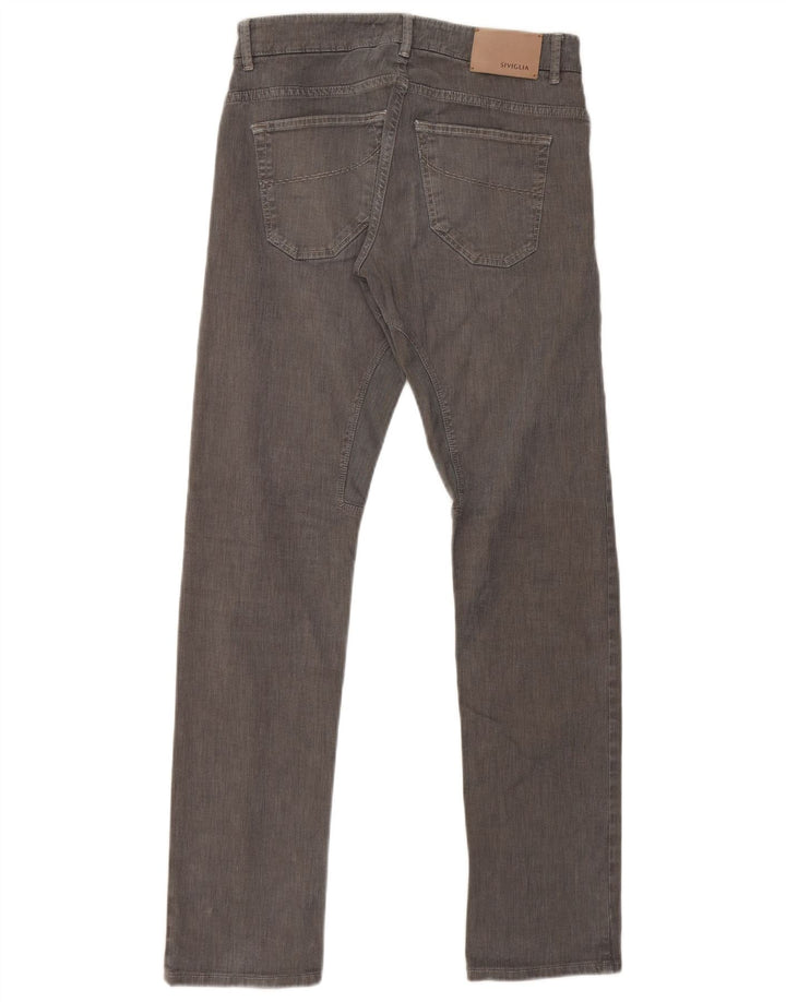SIVIGLIA Vaqueros rectos para hombre W30 L32 Algodón gris
