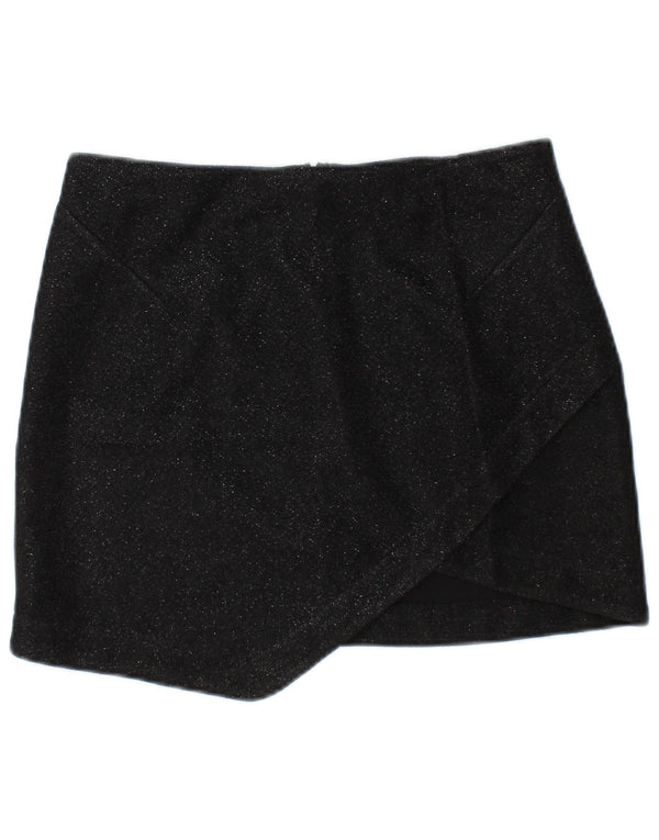 TOPSHOP Minifalda para mujer UK 10 Small W28 Poliéster negro