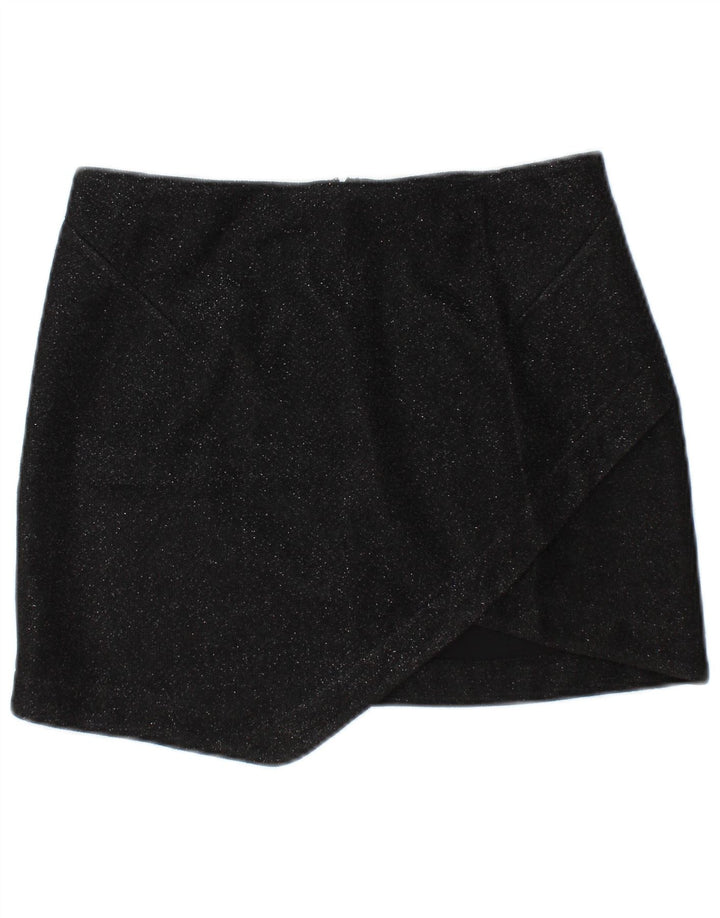 TOPSHOP Minifalda para mujer UK 10 Small W28 Poliéster negro