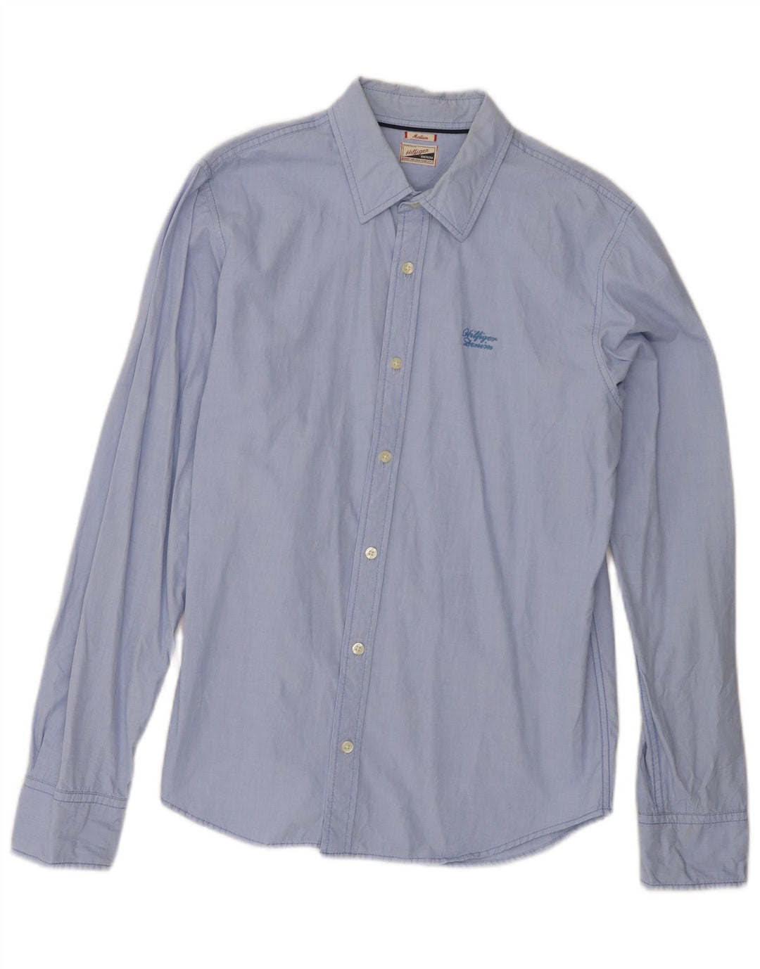 Camisa Tommy Hilfiger Hombre Azul Medio Algodón
