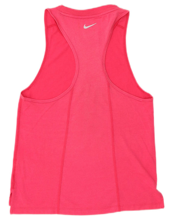 NIKE Camiseta sin mangas Dri Fit Graphic para mujer UK 6 XS Rosa