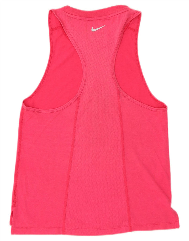 NIKE Camiseta sin mangas Dri Fit Graphic para mujer UK 6 XS Rosa