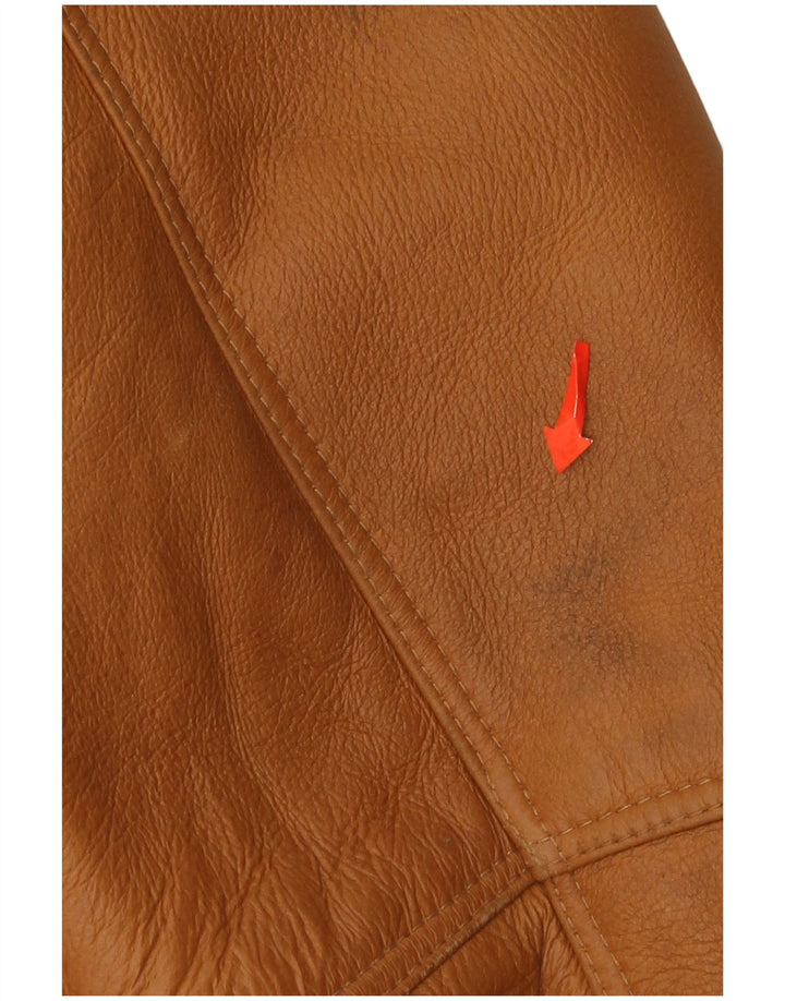 Chaqueta de piel de oveja Vinci para hombre IT 50 piel de oveja marrón grande