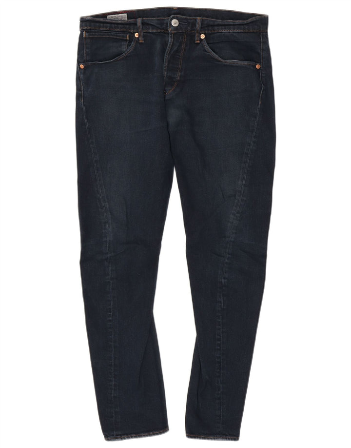 LEVI'S Vaqueros pitillo tipo banana para hombre W33 L32 Algodón azul marino