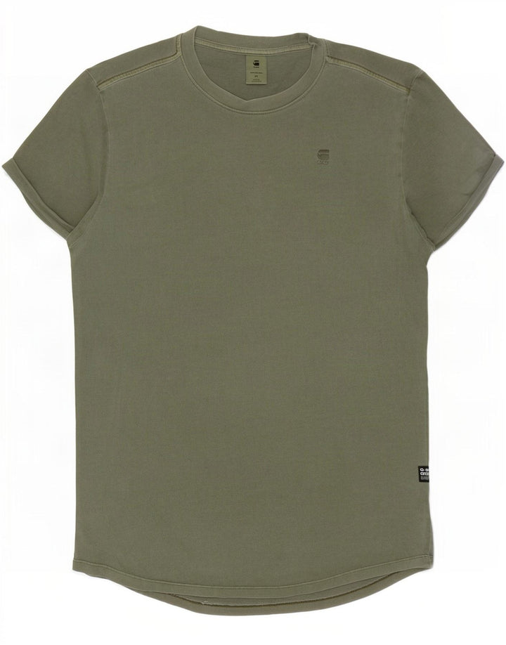 G-Star Hombre Camiseta Top Medium Khaki Algodón
