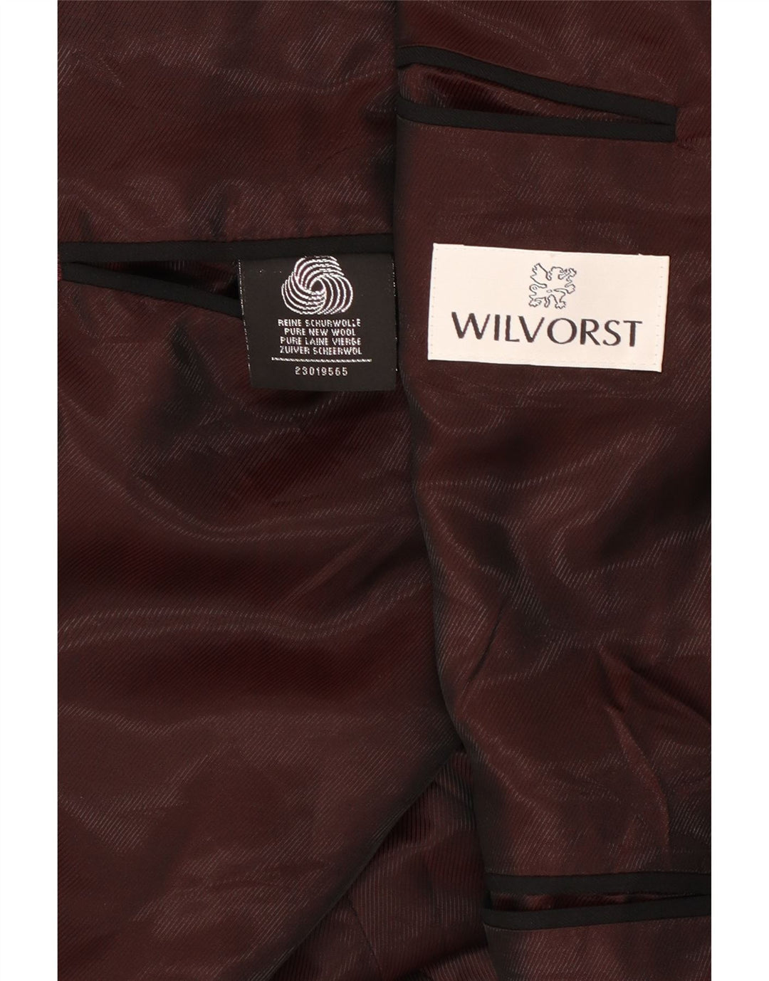 Wilvorst Chaqueta tipo blazer con doble botonadura para hombre UK 40 Large Lana negra