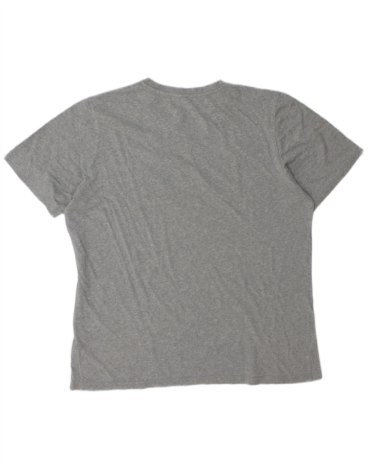 Adidas - Camiseta gráfica para hombre, talla grande, algodón gris