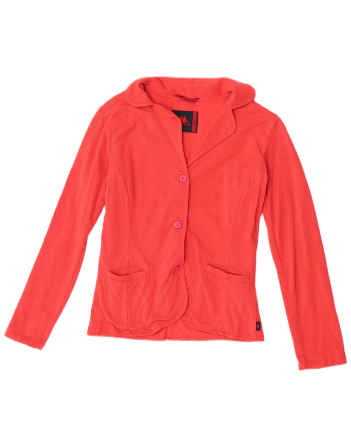 Kappa Chaqueta Blazer de 3 Botones para Mujer UK 10 Small Red Cotton