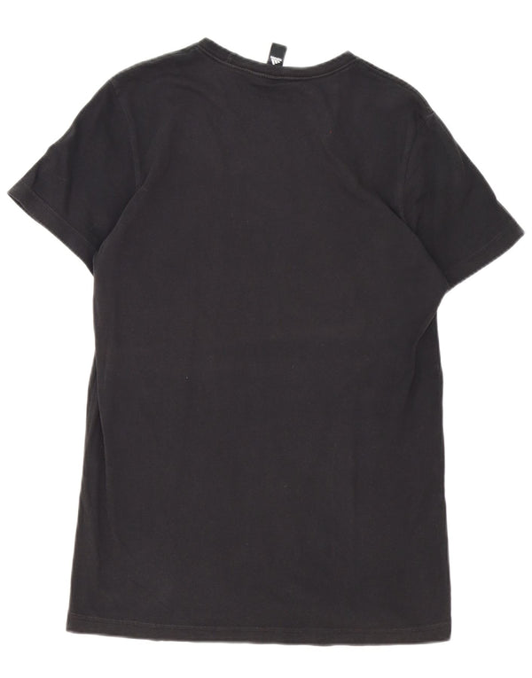 Adidas - Camiseta gráfica para hombre, talla mediana, algodón negro