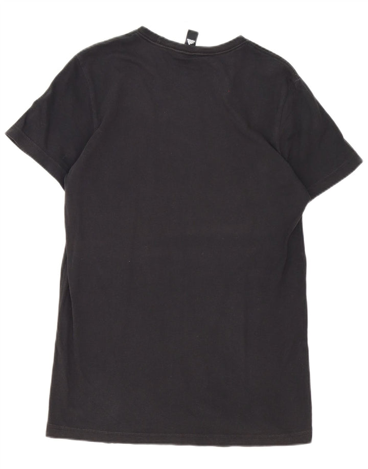 Adidas - Camiseta gráfica para hombre, talla mediana, algodón negro