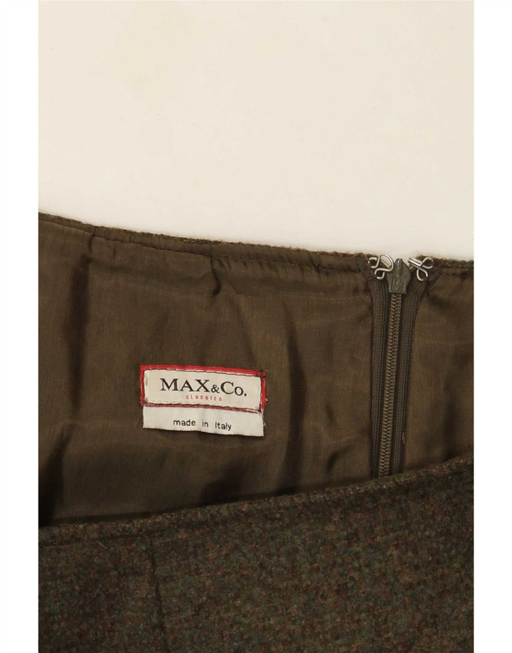 Max&Co. Falda Acampanada para Mujer W32 Grande Caqui