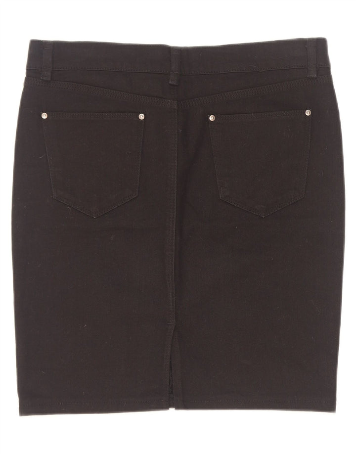 Zara Mujer Falda Vaquera Grande W30 Negro