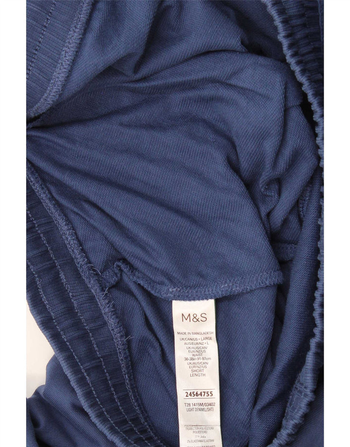 Marks & Spencer - Pantalón de chándal para hombre, talla grande, algodón azul marino