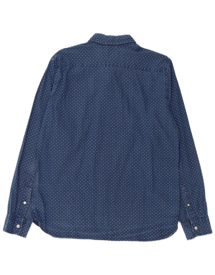 Camisa Levi's para hombre de algodón con lunares azules grandes