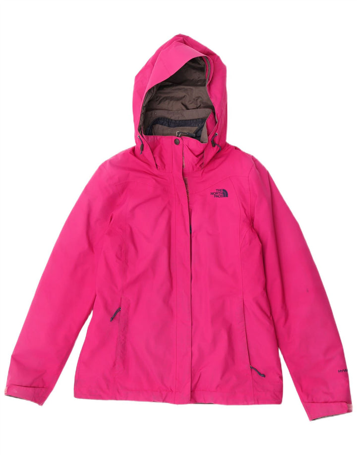 The North Face Chaqueta cortavientos con capucha para mujer UK 40 Poliéster rosa medio