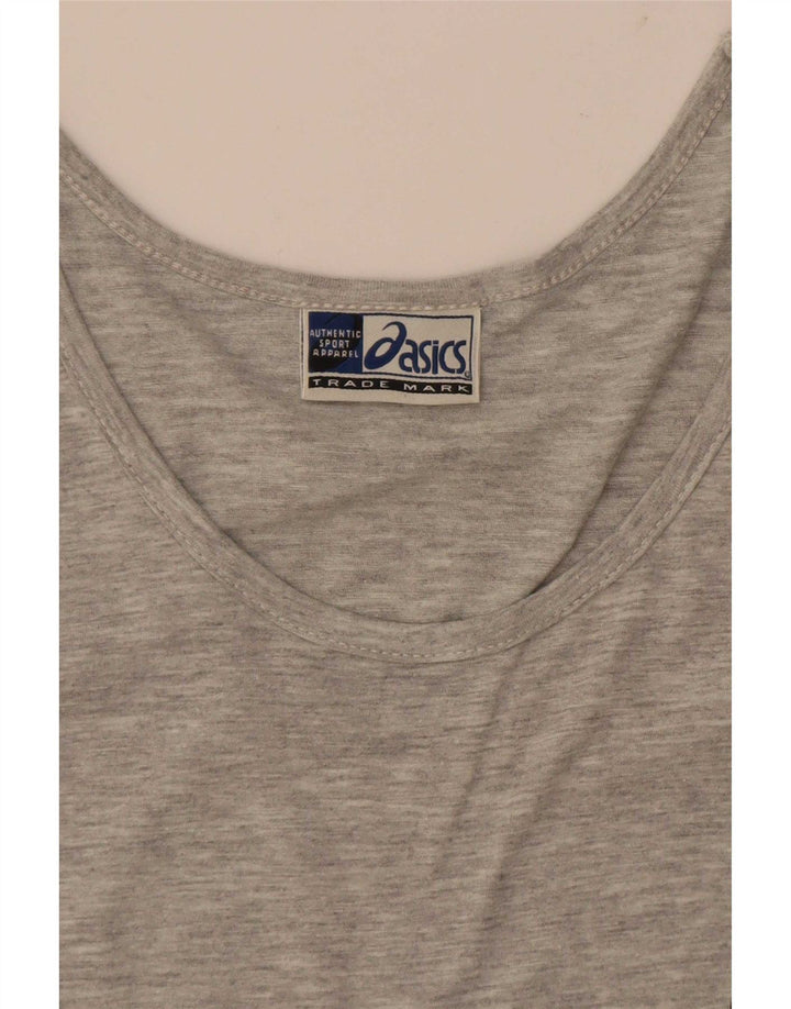 Asics Hombre Chaleco Top 2XL Gris Algodón