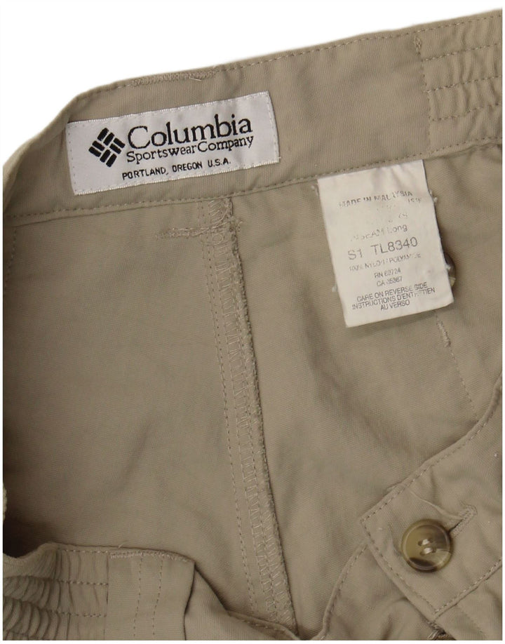 Columbia Shorts Cargo Mujer W28 Nylon Beige Medio