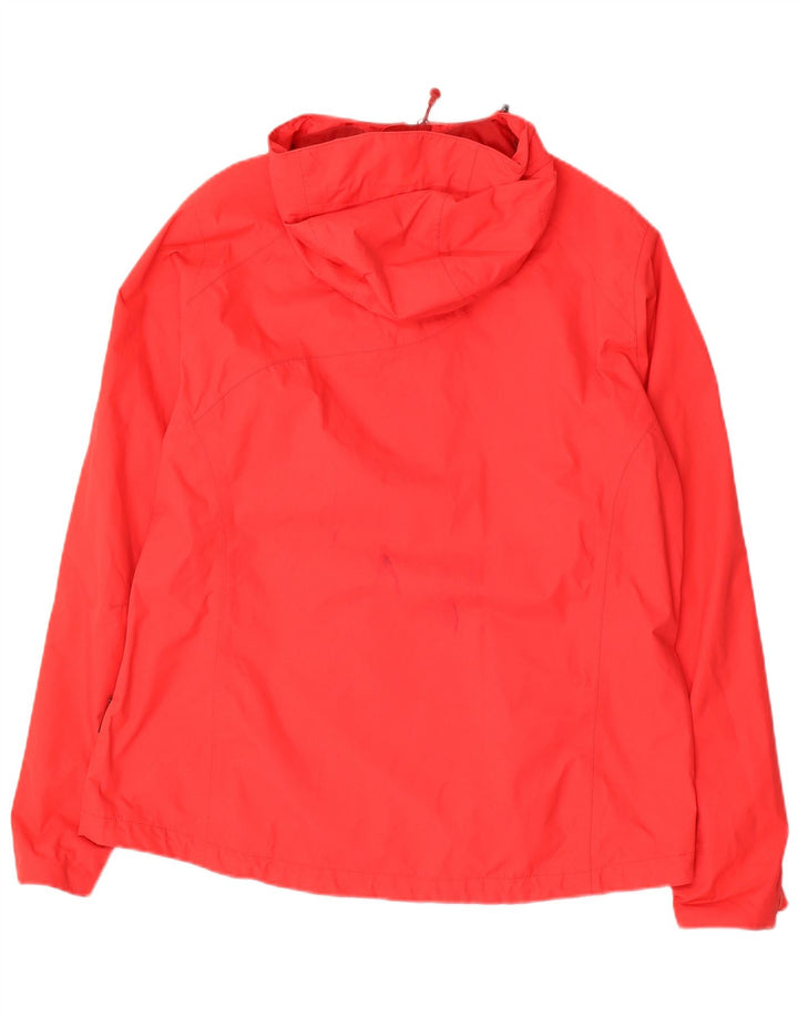 JACK WOLFSKIN Chubasquero con Capucha Mujer ES 18/20 XL Rojo Poliamida