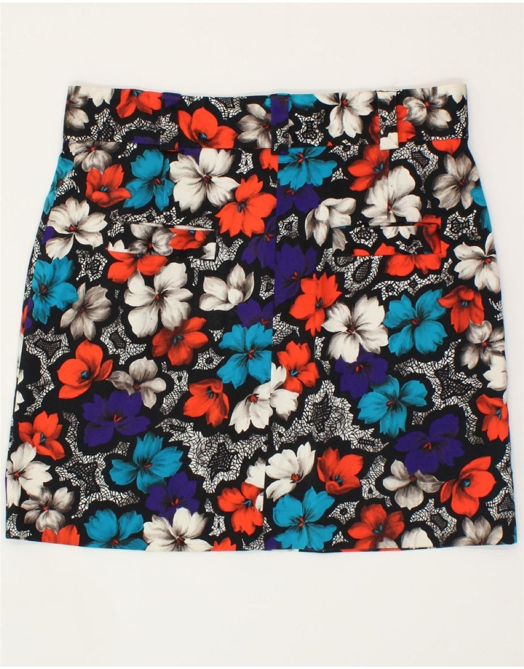 FRENCH CONNECTION Womens Mini Skirt UK 16 Large W34  Multicoloured Floral Vintage French Connection and Second-Hand French Connection from Messina Hembry 