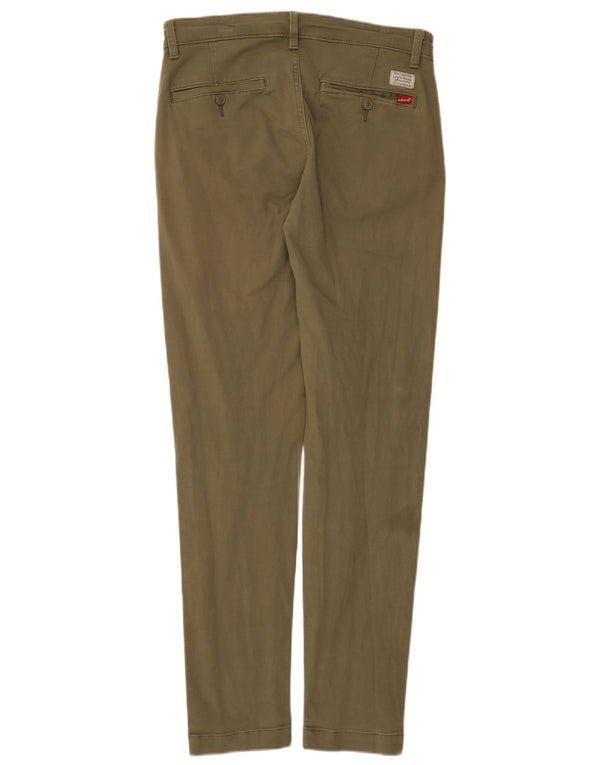 Levi's Mens Tapered Slim Chino Pantalones W30 L32 Algodón Caqui